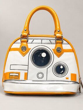 Loungefly Star Wars BB-8 Droid Orange White Dome Satchel Handbag